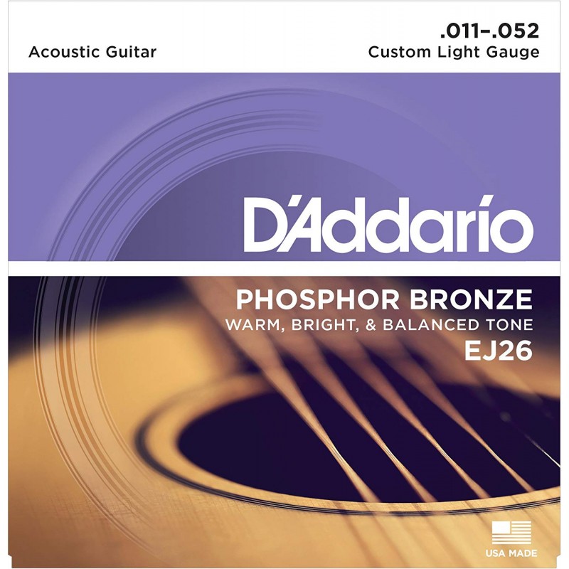 Струны для акустической гитары D'Addario EJ26